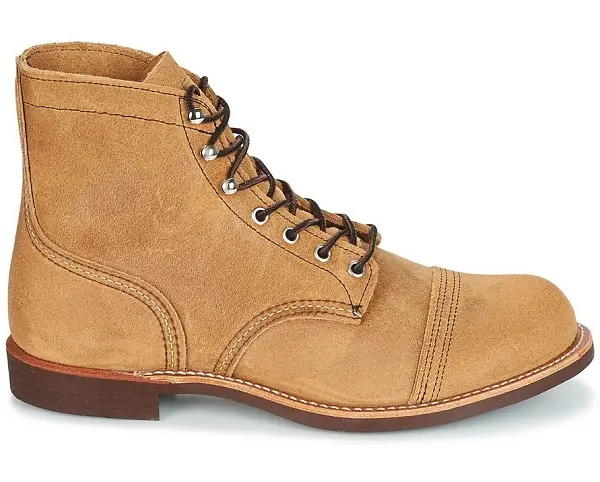 Red Wing IRON RANGER Boots Camel - Boots Homme Spartoo