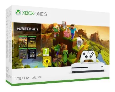 Console Xbox One S 1 To + Minecraft à 199 €