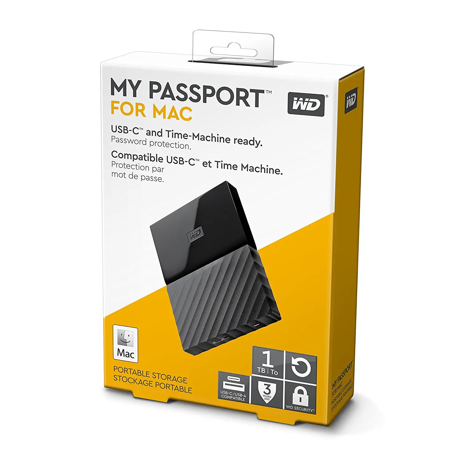 WD My Passport pour Mac Disque Dur Externe Portable 1 To, Disque Dur pas cher Amazon